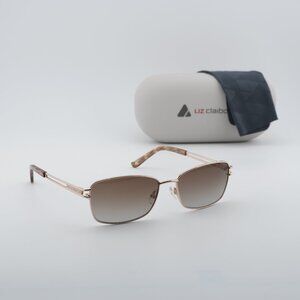 Liz Claiborne L 583/S 03YG HA Rectangle Sunglasses - Gold/Brown Gradient